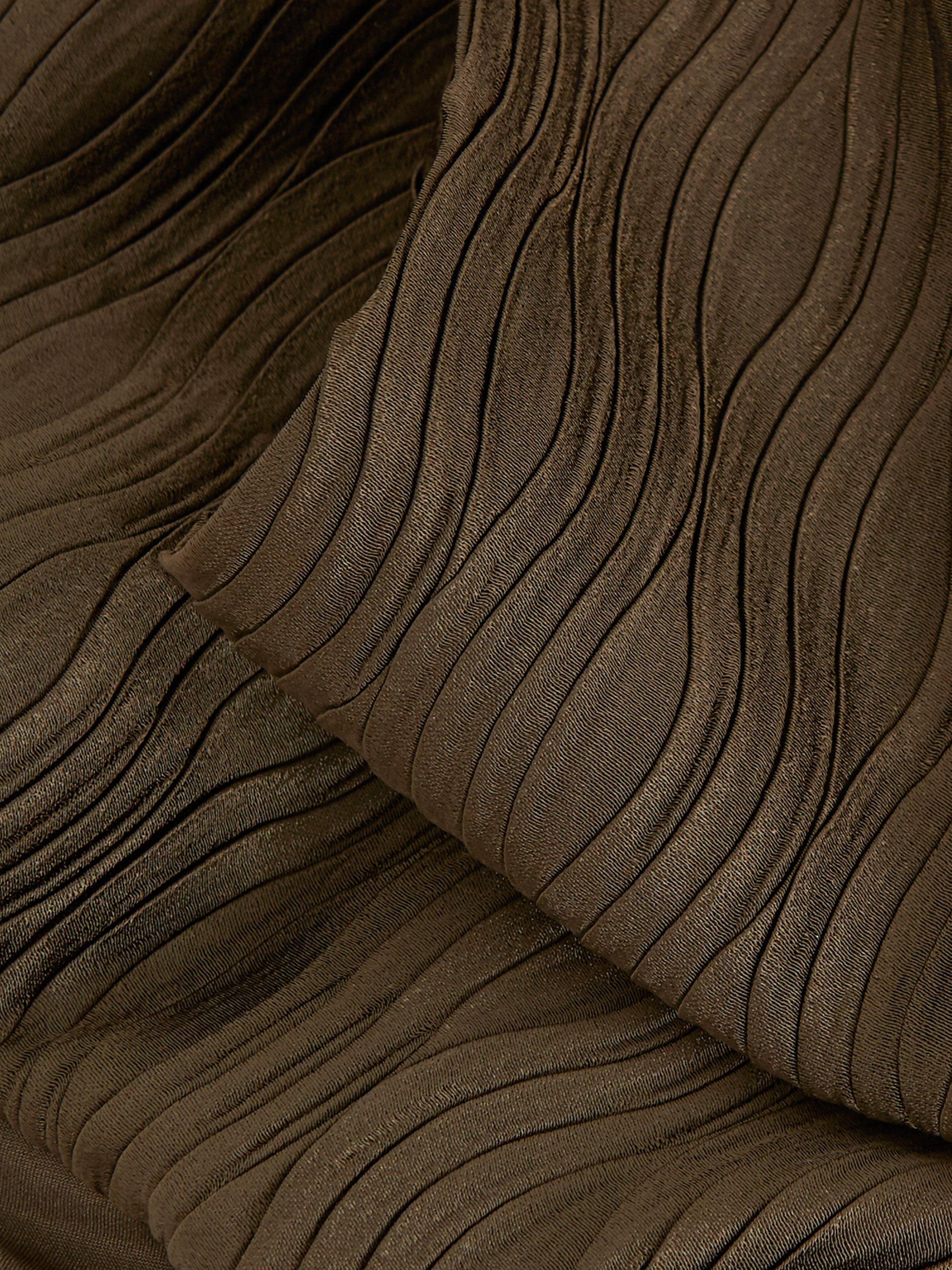 Product image 6 of 7, which shows Phase Eight Zula Bubble Hem Sleeveless Top, Khaki, 8