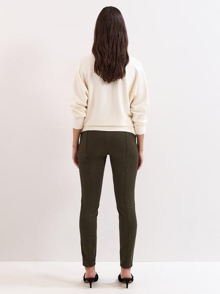Phase Eight Amina Skinny Trousers, Khaki - view 2, Khaki