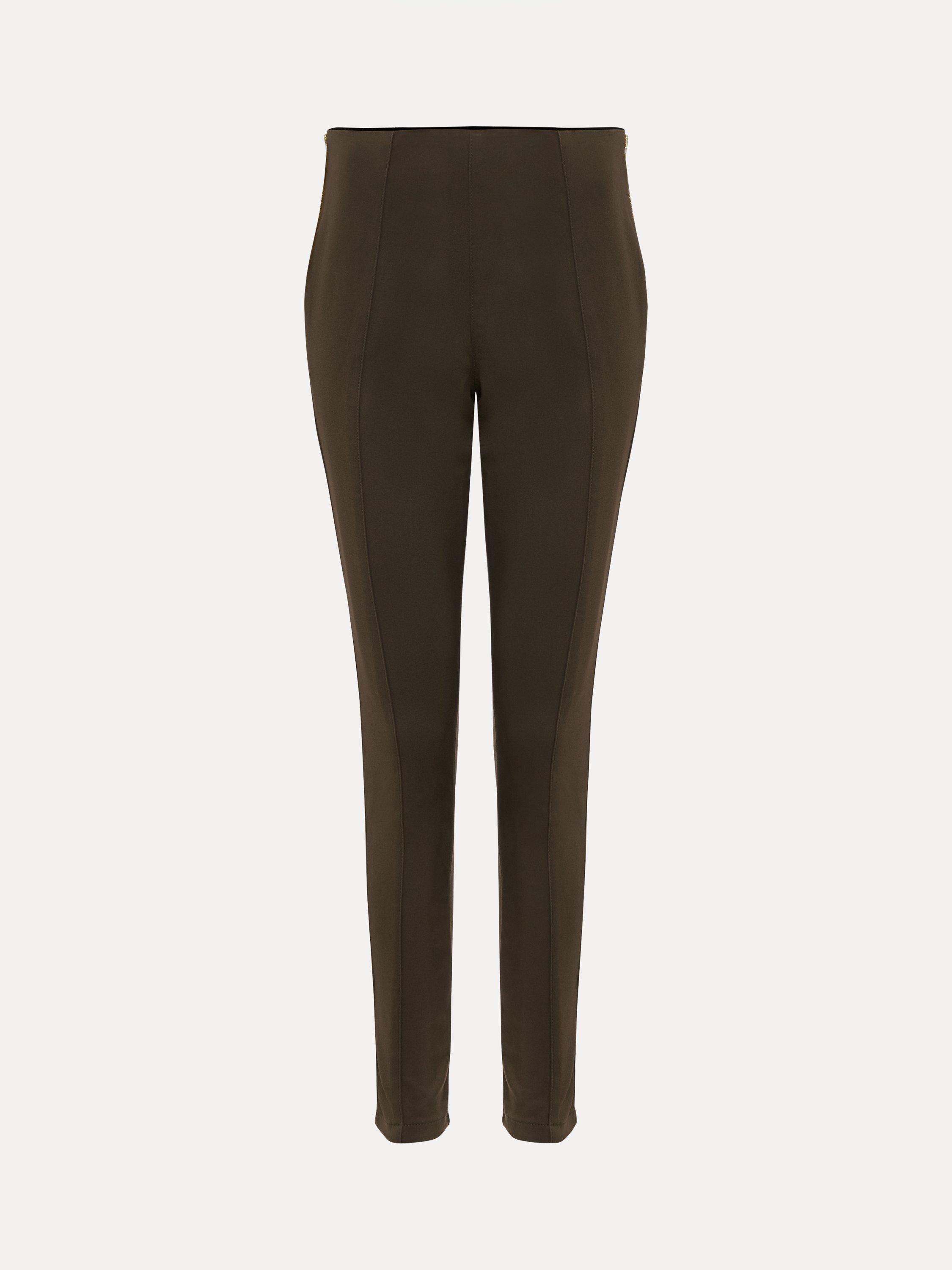 Product image 5 of 8, which shows Phase Eight Amina Skinny Trousers, Khaki, 8