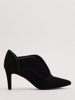 Phase Eight Split Pointed Toe Stiletto Boot, Black