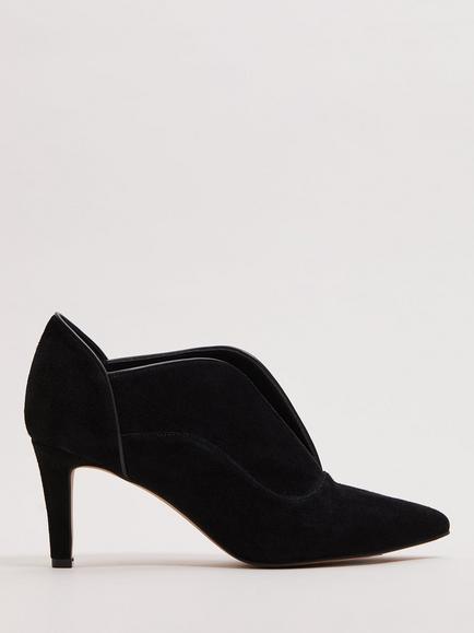 Phase Eight Split Pointed Toe Stiletto Boot, Black