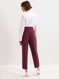 Phase Eight Fara Suit Trousers, Burgundy - view 2, Burgundy
