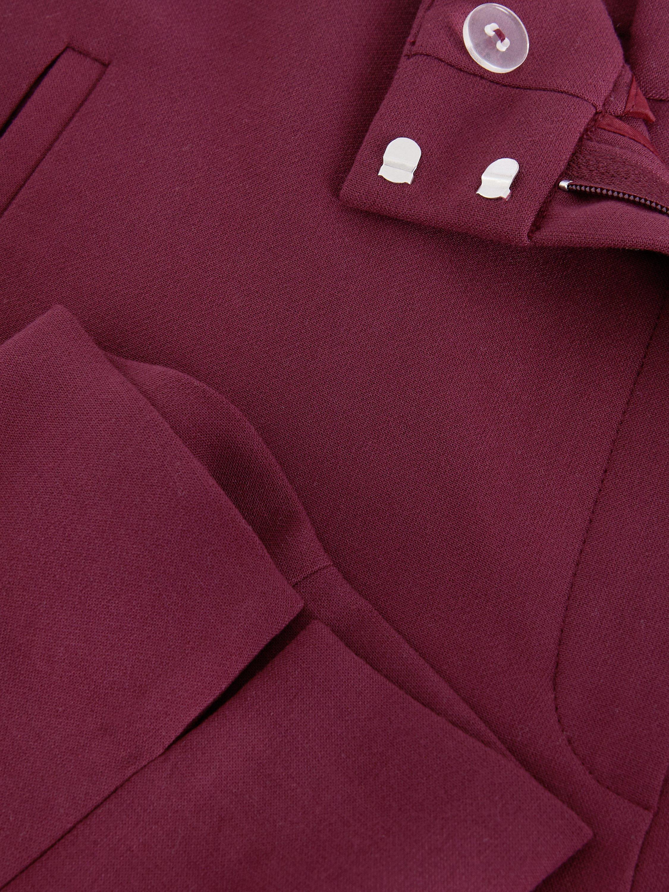Product image 6 of 7, which shows Phase Eight Fara Suit Trousers, Burgundy, 8