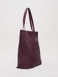 Phase Eight Leather Tote Bag, Dark Red