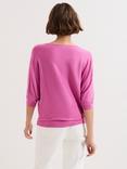 Phase Eight Cristine Fine Knit Batwing Jumper, Pink
