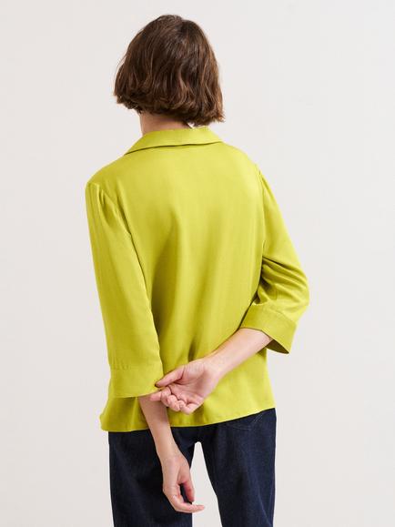Phase Eight Clary Twist Front Shirt, Green - view 2, Green