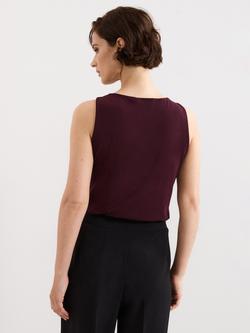 Phase Eight Samie Sleeveless Top, Red - view 2, Red