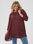 KAFFE Curve Ami Tunic Top, Fudge
