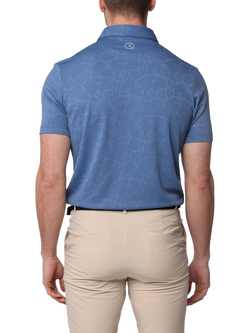 REFLO Yamuna Short Sleeve Polo Shirt, Coronet Blue - view 2, Coronet Blue