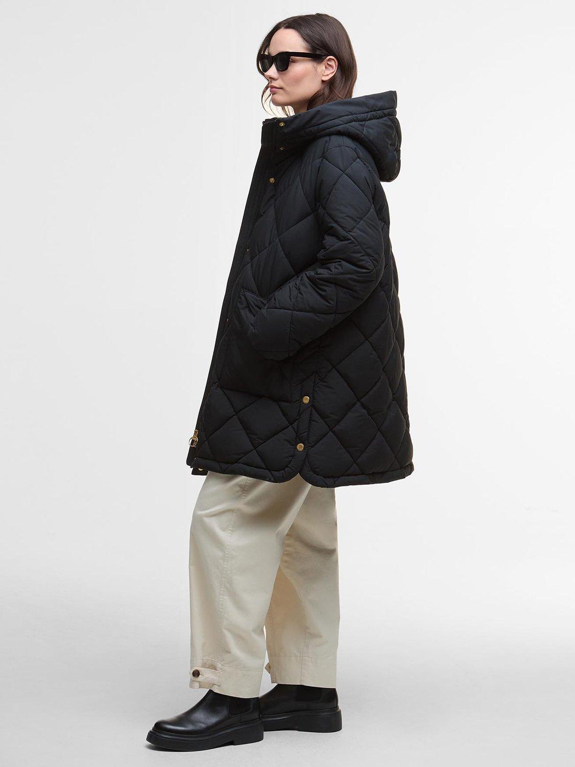 Product image 2 of 6, which shows Barbour Kailyn Puffer Jacket, Blck/Classic Trtn, 6