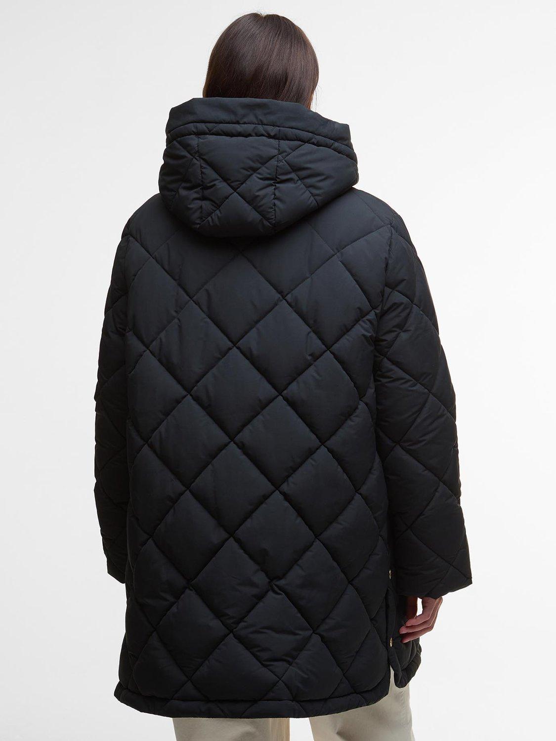 Product image 3 of 6, which shows Barbour Kailyn Puffer Jacket, Blck/Classic Trtn, 6