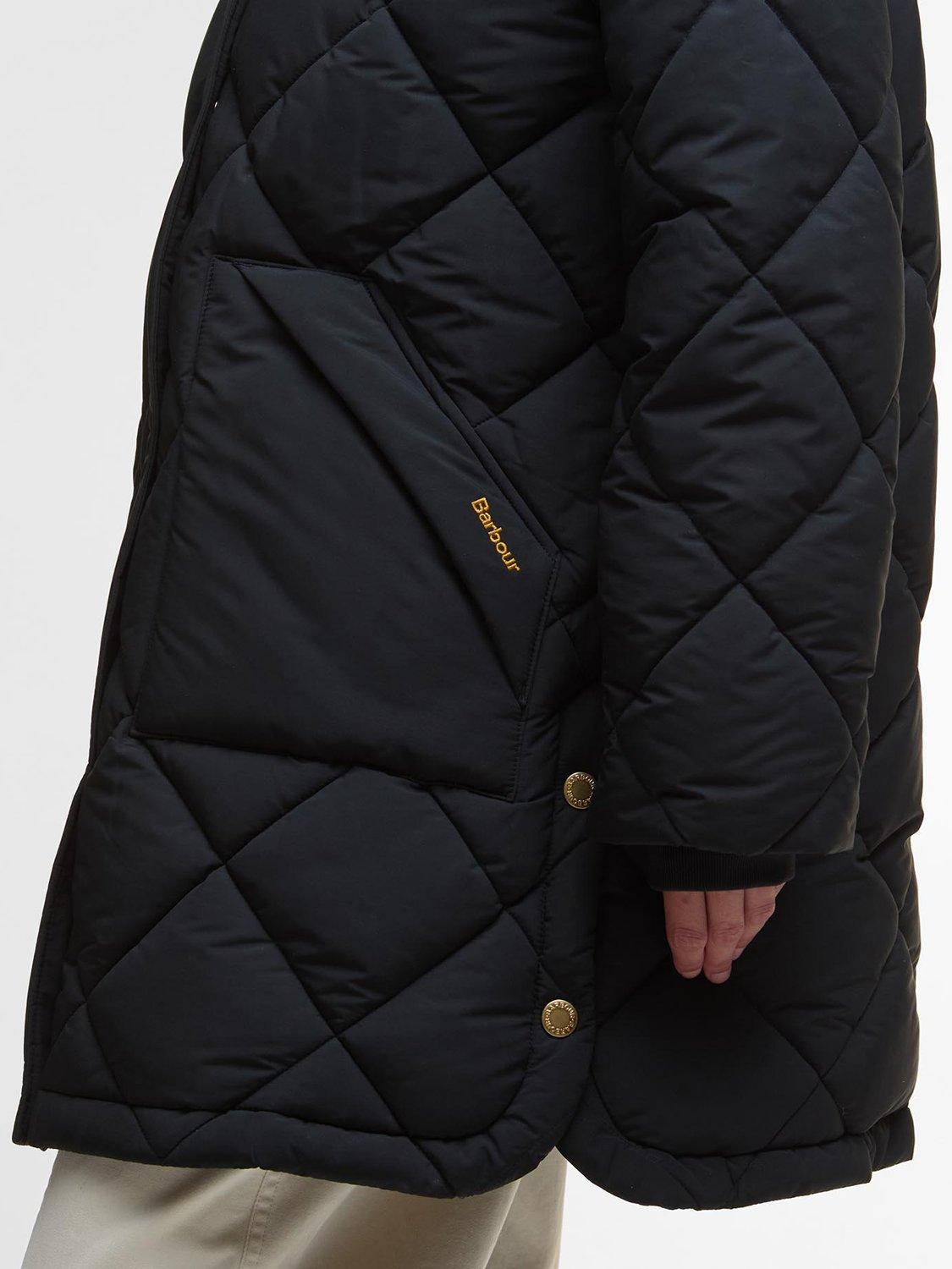 Product image 4 of 6, which shows Barbour Kailyn Puffer Jacket, Blck/Classic Trtn, 6