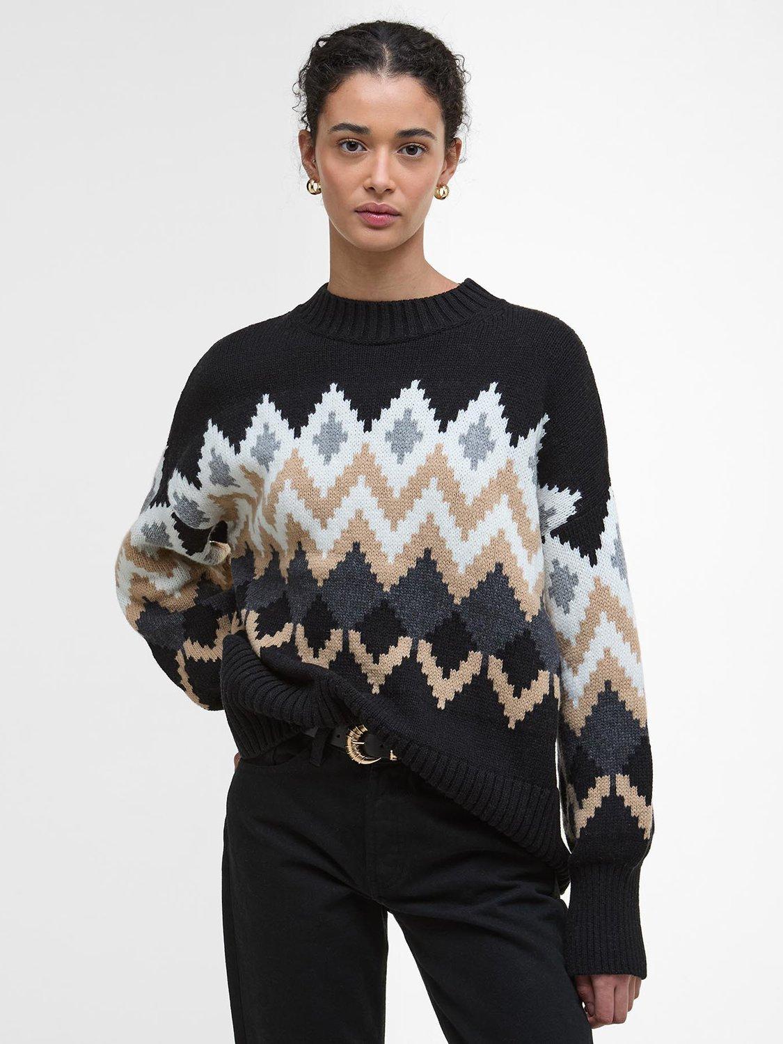 Barbour Cecelia Fair Isle Wool Blend Jumper, Multi