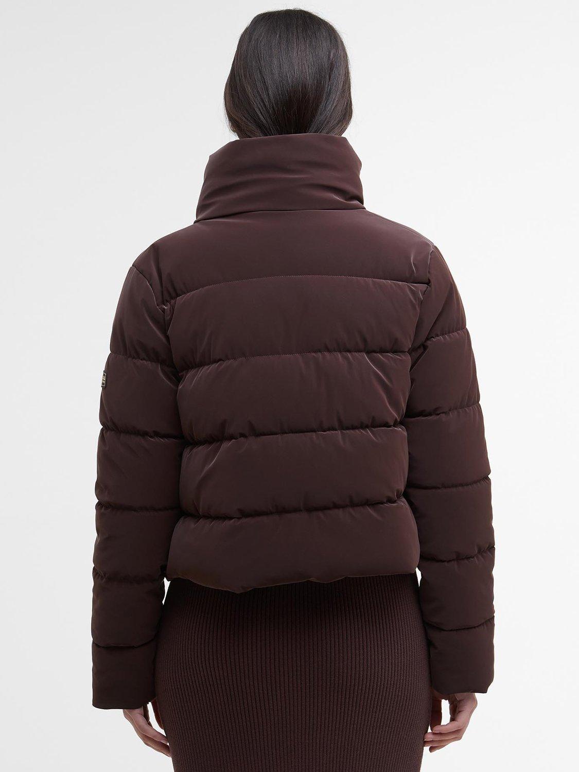 Product image 4 of 7, which shows Barbour International Hudson Puffer Jacket, Red Velvet, 18