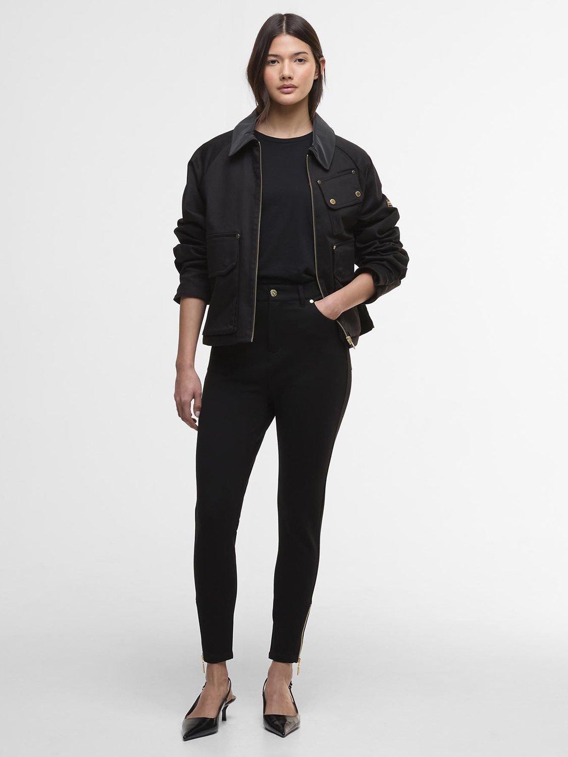 Barbour International Stella Slim Fit Trousers, Black