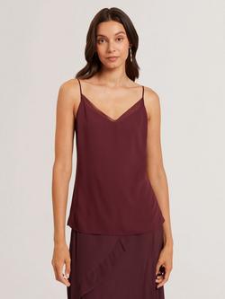 Ted Baker Chiffon Trim Cami Top, Red