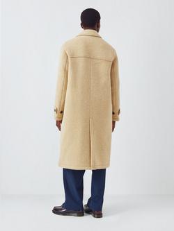 John Lewis x LABRUM Textured Wool Blend with Alpaca Duffle Coat, Castle Wall - view 2, Castle Wall