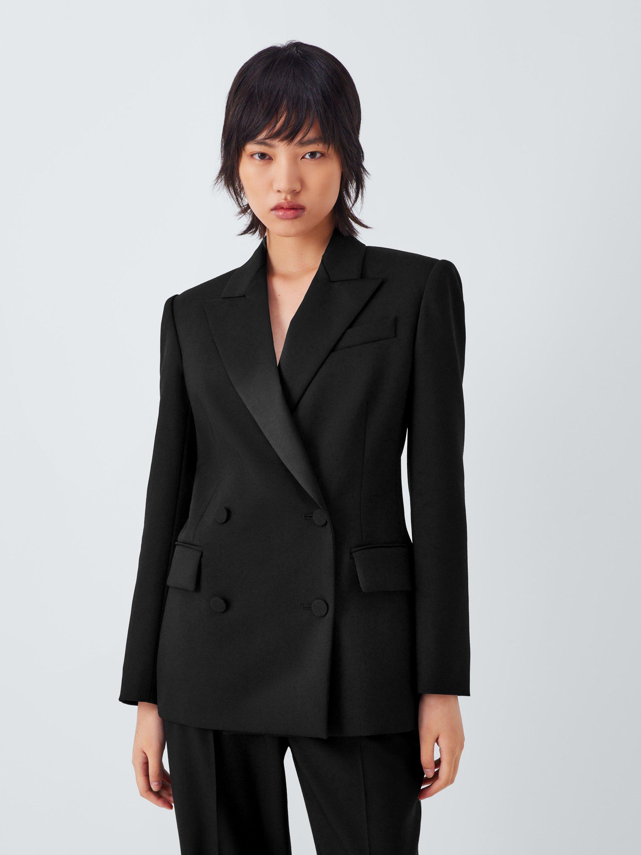 Product image 1 of 6, which shows Weekend MaxMara Brigida Single Breasted Jacket, Black, 18
