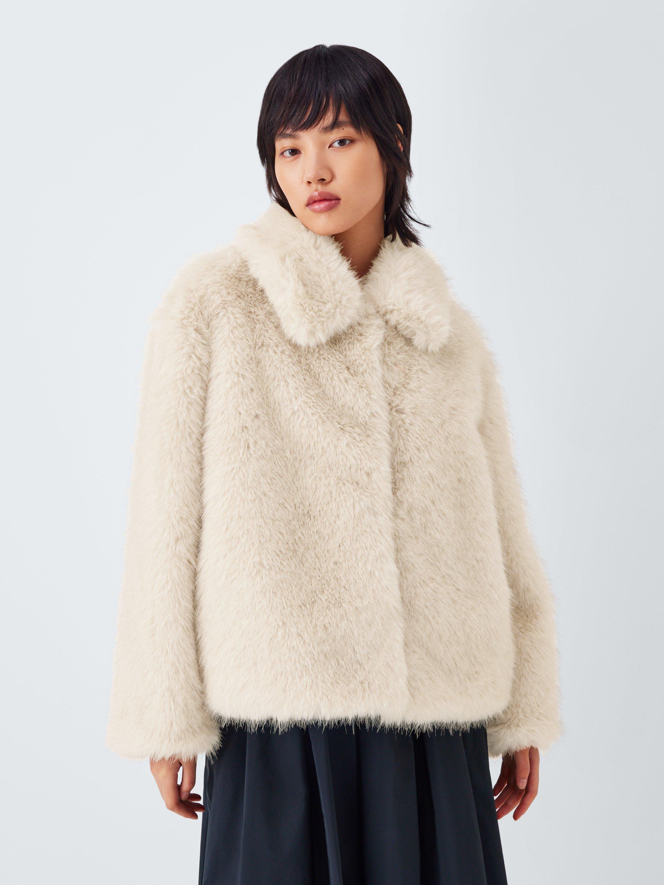 Product image 1 of 6, which shows Weekend MaxMara Brenta Short Coat, Beige, 18