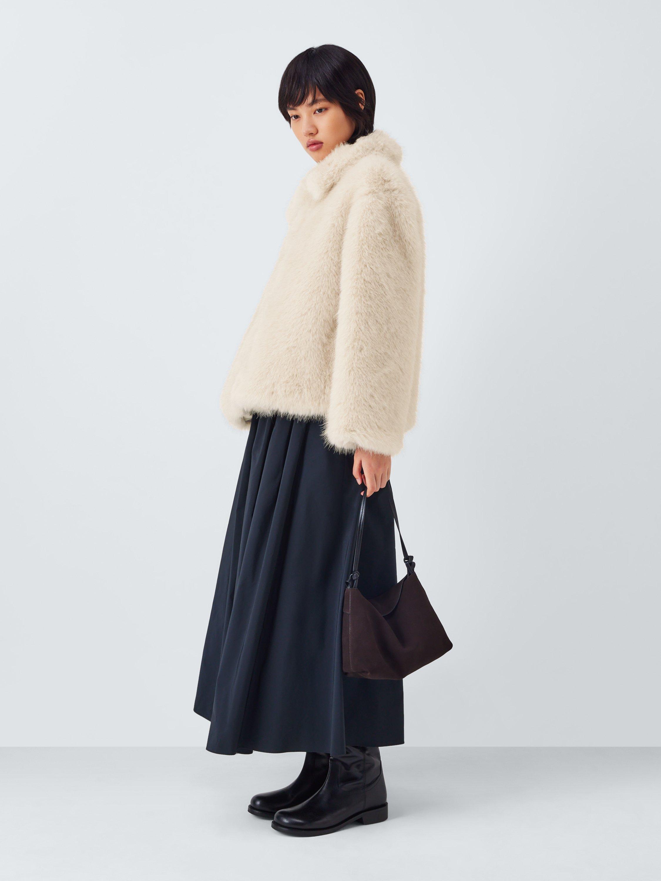 Product image 3 of 6, which shows Weekend MaxMara Brenta Short Coat, Beige, 18