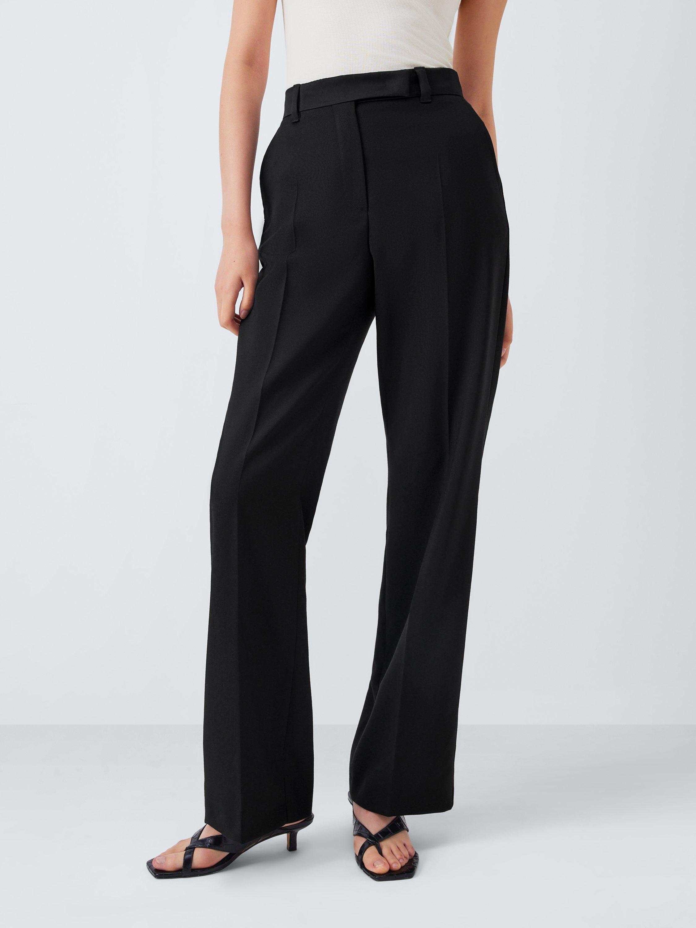 Weekend MaxMara Break Wool Trousers, Black