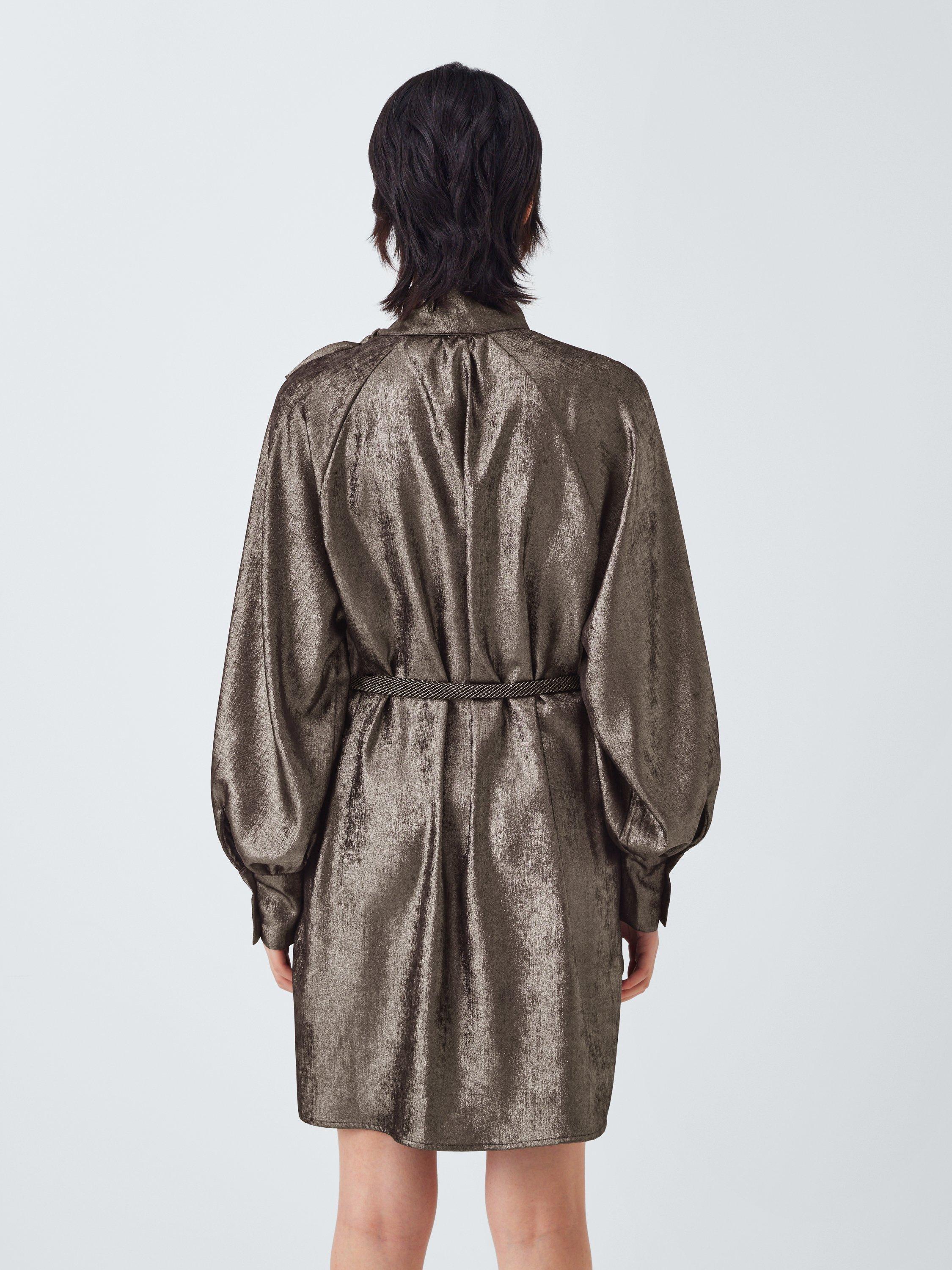 Product image 2 of 6, which shows Weekend MaxMara Bunny Mini Evening Dress, Platinum, 6