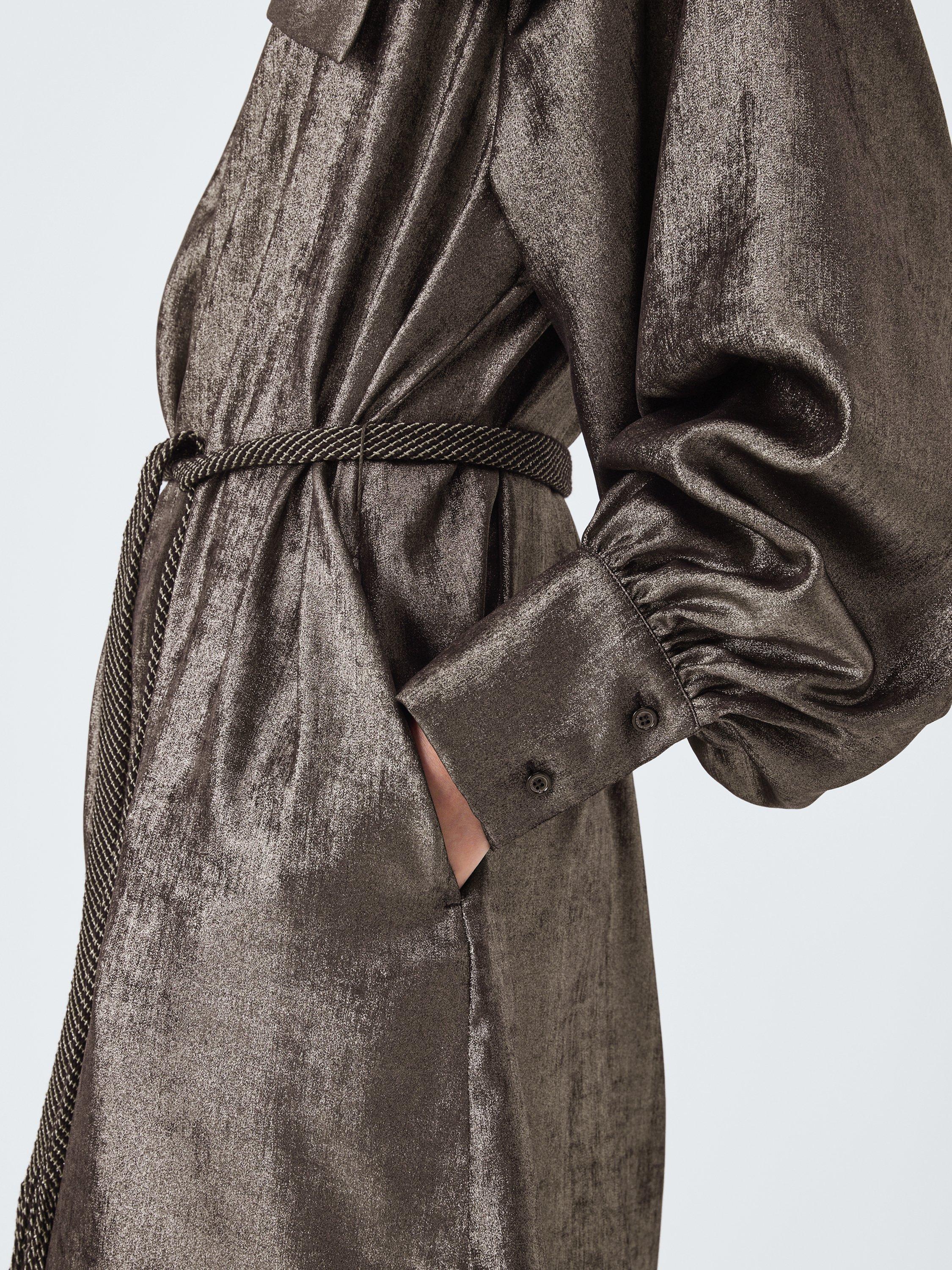 Product image 6 of 6, which shows Weekend MaxMara Bunny Mini Evening Dress, Platinum, 6