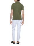 SISLEY Cotton Pique Polo Shirt, Green