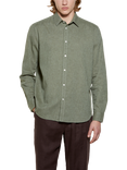 SISLEY Linen Blend Regular Fit Shirt