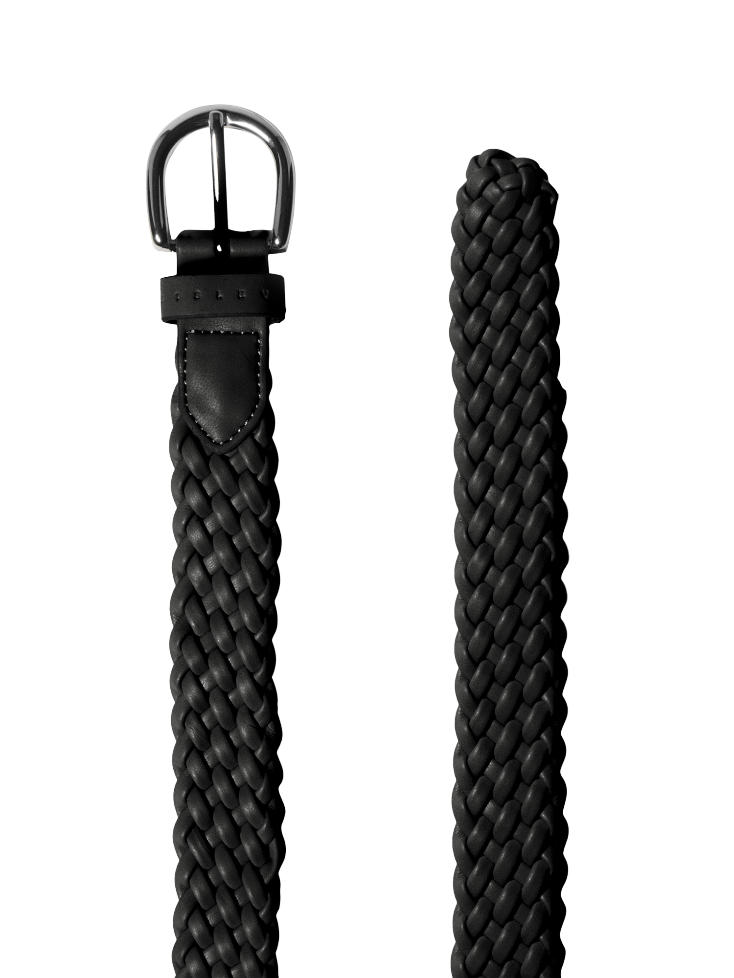 Product image 2 of 2, which shows SISLEY Braided Textured Belt, Black, XS