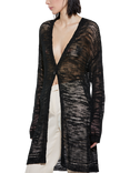 SISLEY Long Sleeve V-Neck Knitted Cardigan