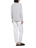 SISLEY Regular Fit V-Neck Linen Blend Knitted Cardigan