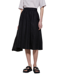 SISLEY A-Line Linen Midi Skirt