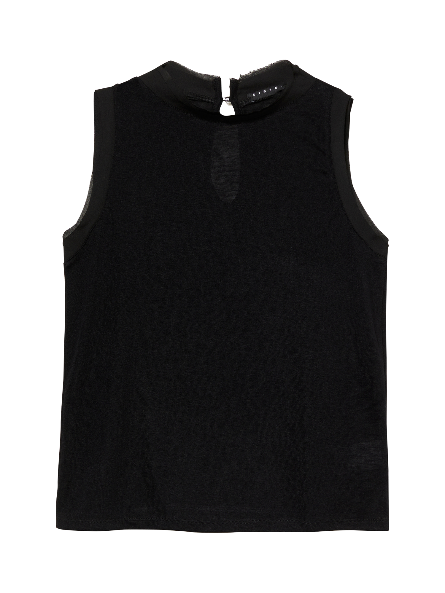Product image 5 of 5, which shows SISLEY Regular Fit Crew Neck Tank Top, Black, XS