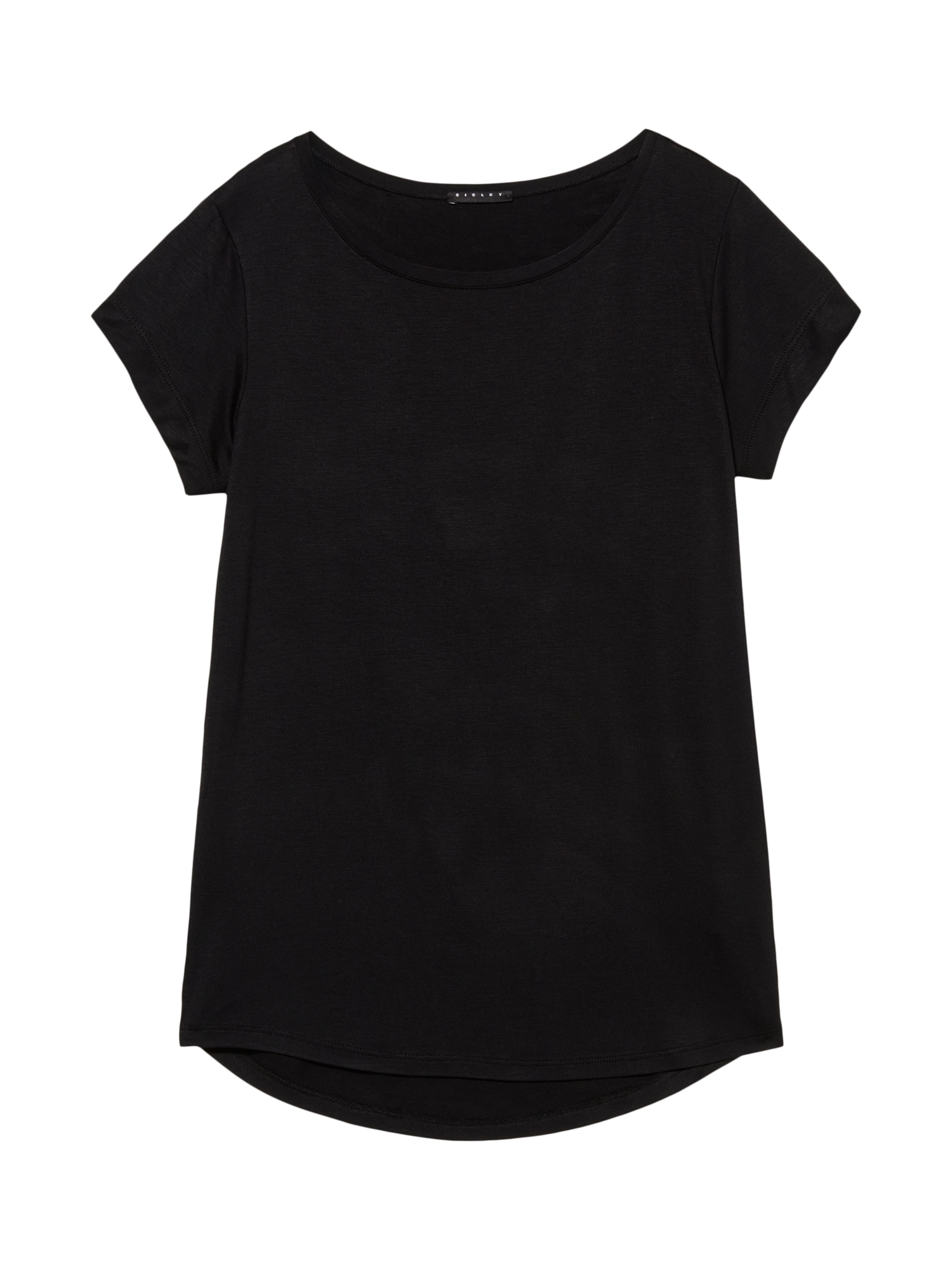 Product image 5 of 5, which shows SISLEY Short Sleeve Crew Neck T-shirt, Black, XS