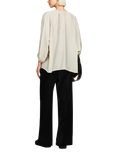 SISLEY Linen Flare Fit Linen Trousers