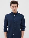 Selected Rick Cotton Blend Regular Fit Shirt, Moonlit Ocean