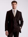 Moss Single Breasted Wool Blend Suit Jacket