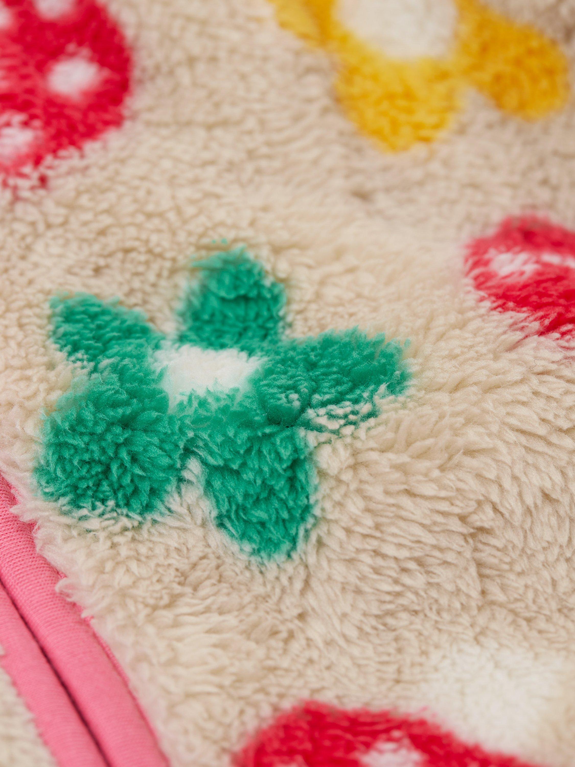 Product image 3 of 4, which shows Frugi Kids' Zip Ted Fleece Jacket, Mushroom Field, 9-12 months