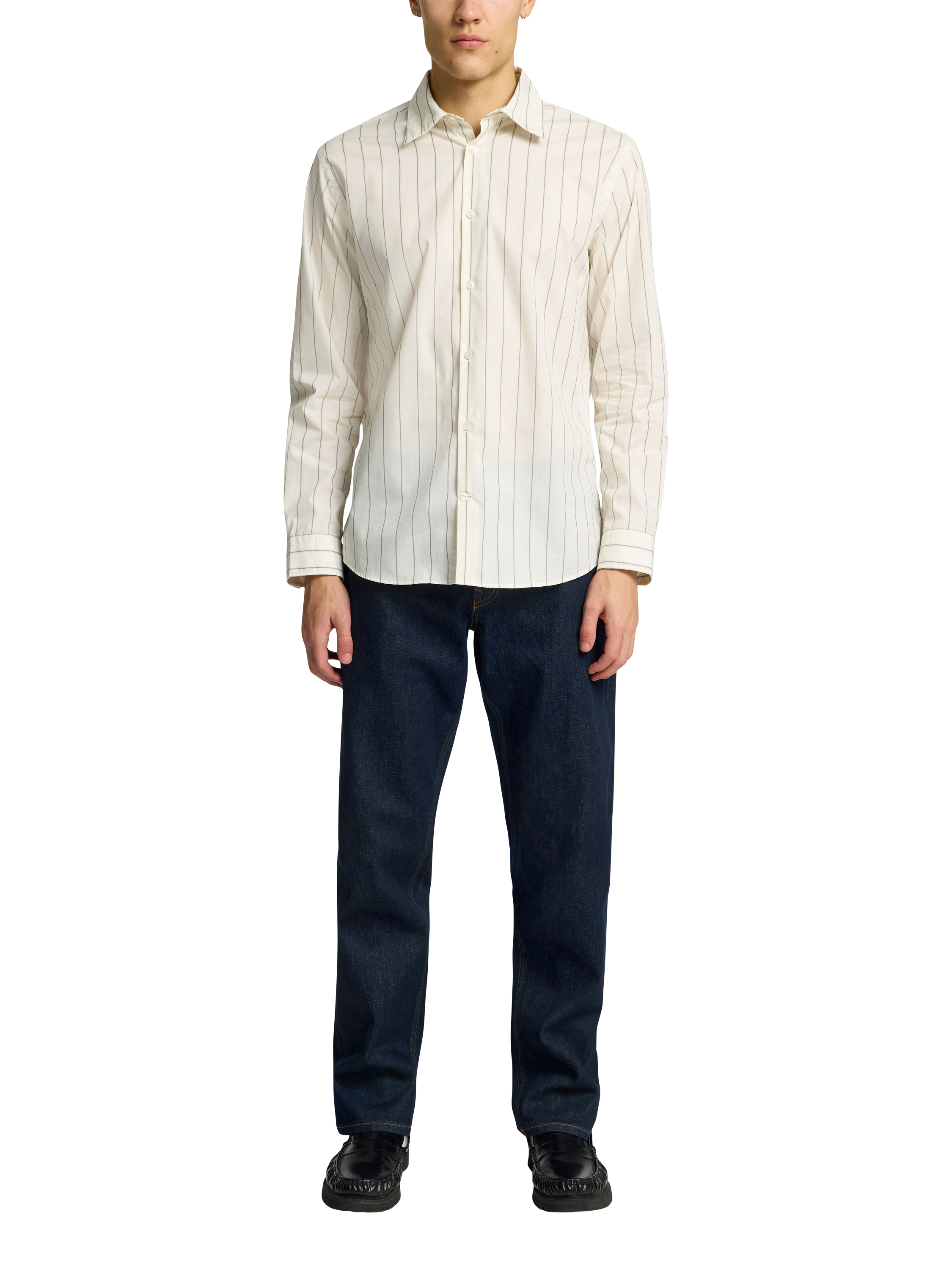 Product image 5 of 6, which shows Selected 196 Straight Fit Jeans, Dark Blue, 32R