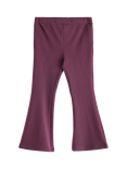 Lindex Kids' Cotton Flared Leggings, Dark Dusty Lilac