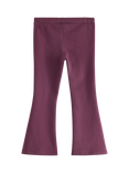 Lindex Kids' Cotton Flared Leggings, Dark Dusty Lilac