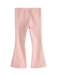 Lindex Kids' Cotton Flared Leggings, Dusty Pink