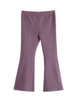 Lindex Kids' Cotton Flared Leggings, Light Dusty Lilac, Light Dusty Lilac