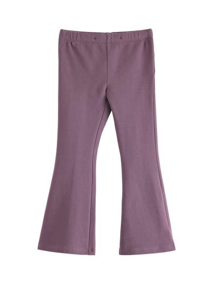 Lindex Kids' Cotton Flared Leggings, Light Dusty Lilac, Light Dusty Lilac