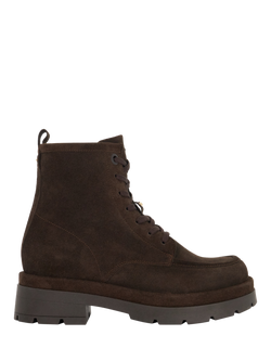 Dune London Pennington Suede Ankle Boots, Brown, Brown