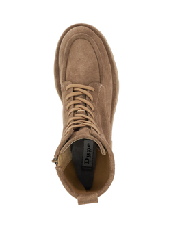 Dune London Pennington Suede Chunky Lace Up Ankle Boots, Taupe - view 2, Taupe