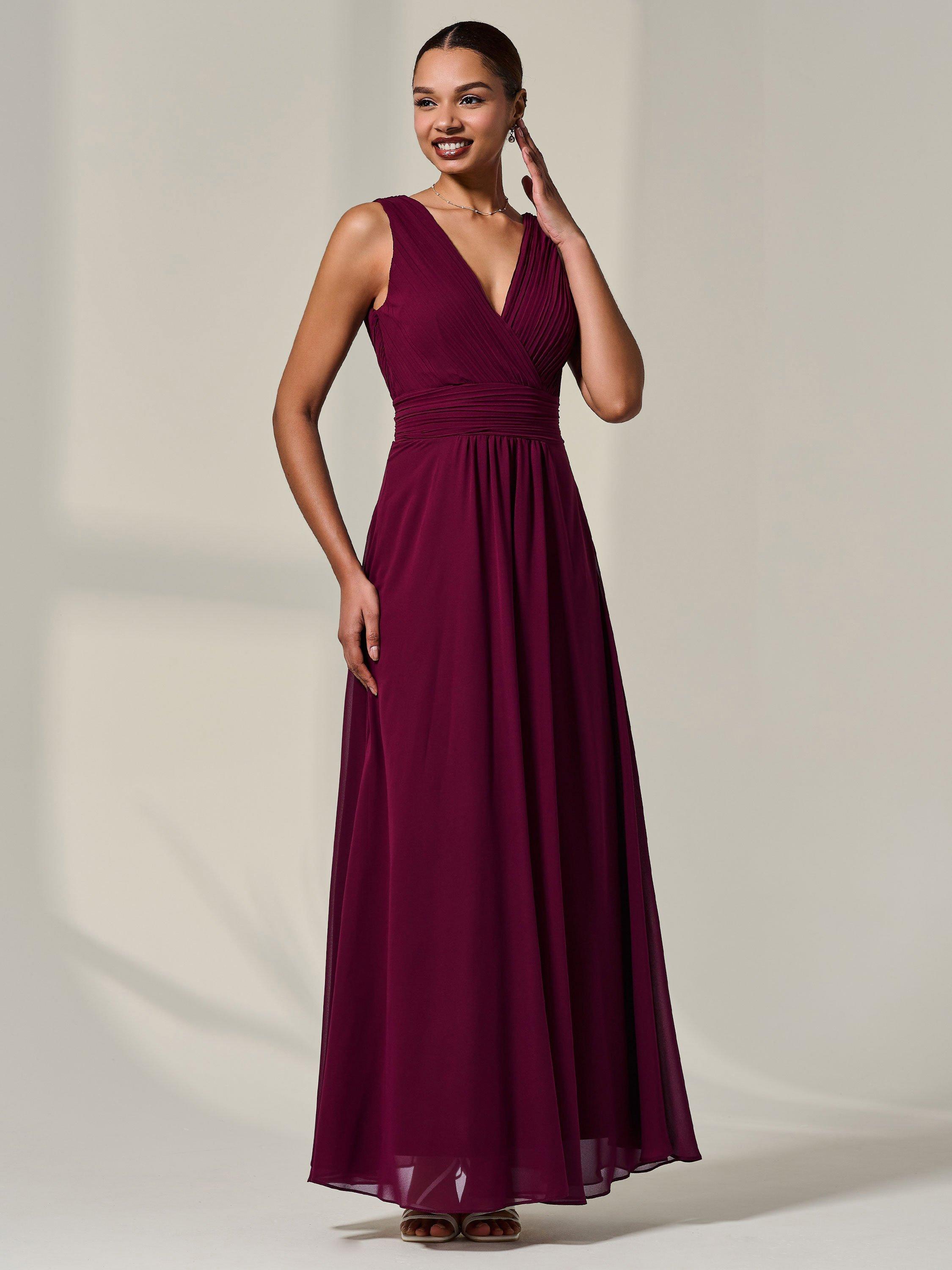 alfred sung dresses bridesmaid Alfred Sung Two-Piece A-Line Bridesmaid Dresses