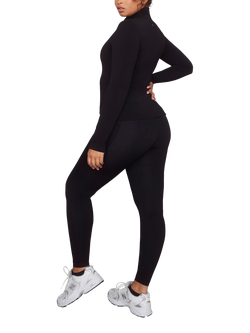 Lovall Empower Fitted Zip-Up Jacket - view 2, Black