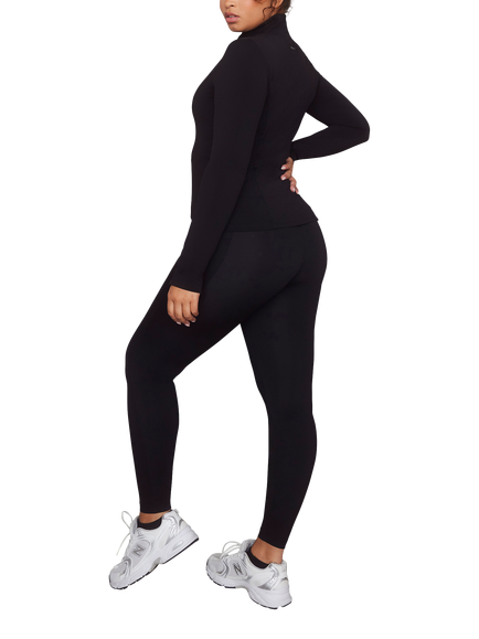 Lovall Empower Fitted Zip-Up Jacket - view 2, Black